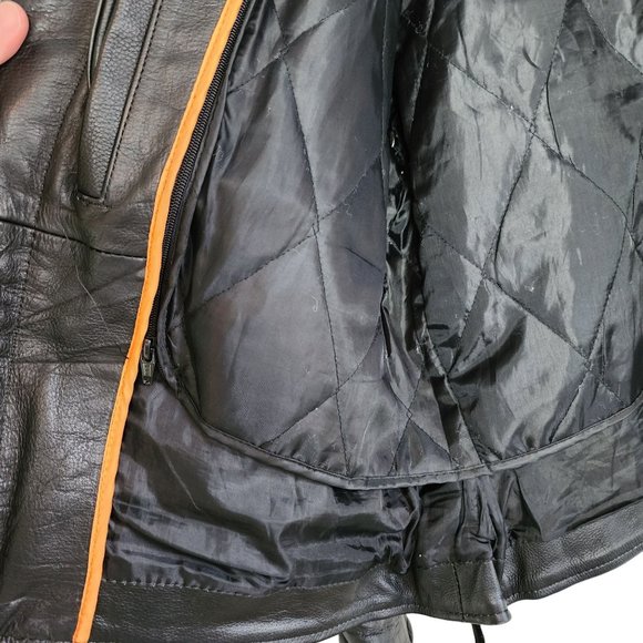 Interstate Leather Original Classics Leather Jacket Lined Mens Size Large - Picture 6 of 6